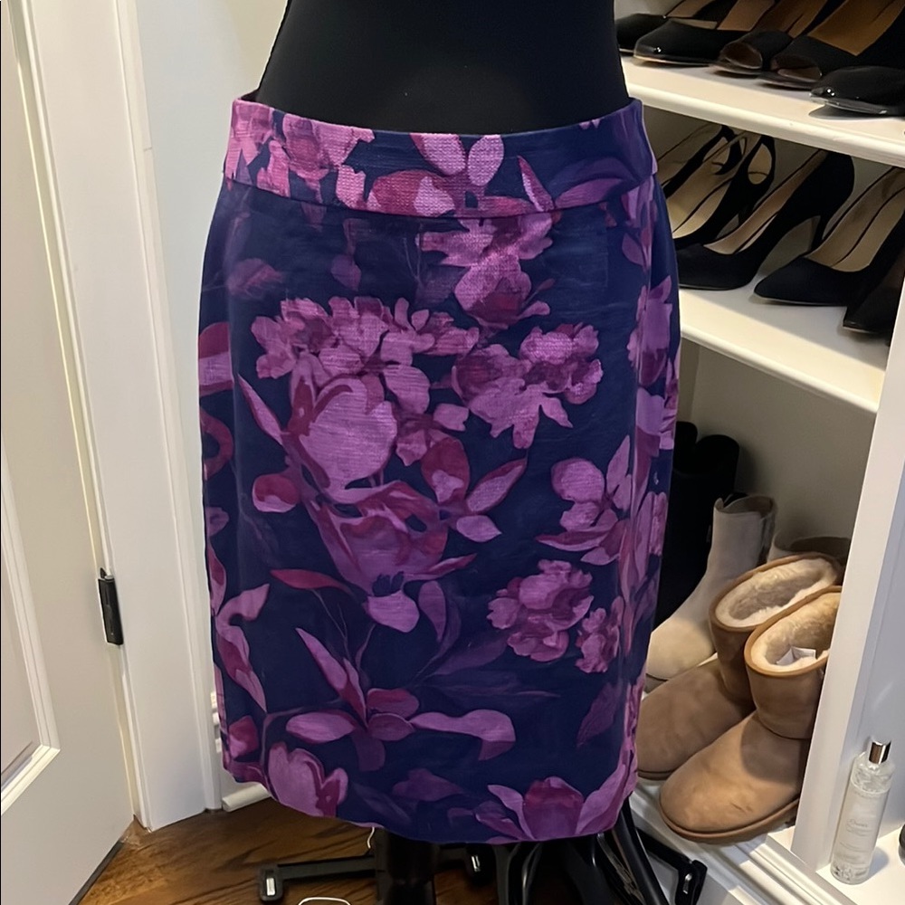 Banana Republic Purple Pencil Skirt Knee-Length Work